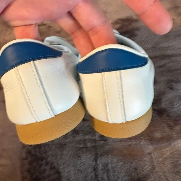 Adidas Men’s size 9.5 Spezial 3 Stripe shoes Leather Blue/White New WO Tags! - Picture 4 of 10